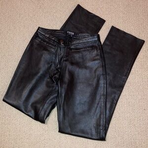 TREK Women's Black Leather Pants